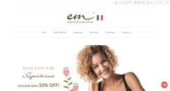 Desktop Screenshot of em-lingerie.com