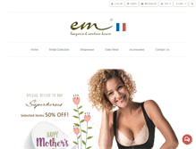 Tablet Screenshot of em-lingerie.com